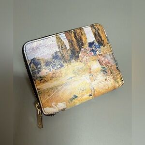 The Met Zip Wallet Louis C Tiffany Garden Landscape